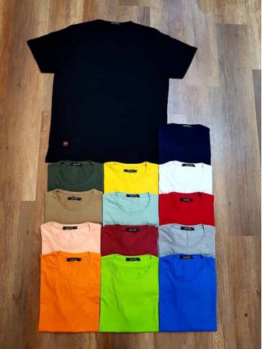 تیشرت تک رنگ سایز بزرگ مردانه